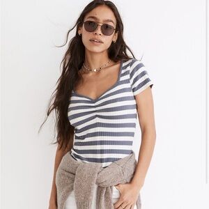 Madewell Striped Sweetheart Tee